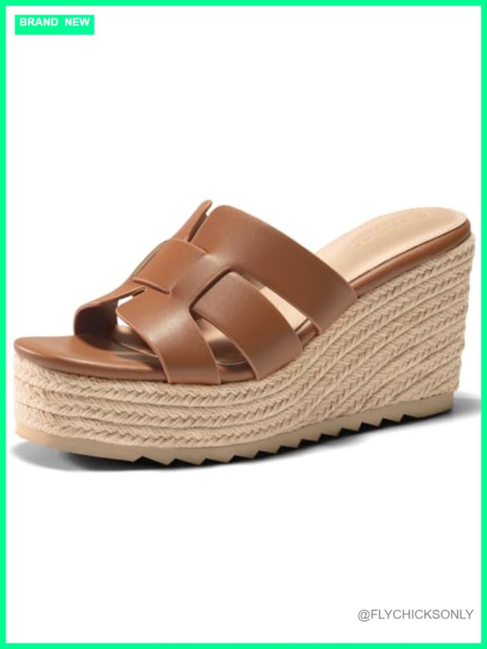 Women's Platform Wedge Sandals Espadrille Open Toe Strappy Slip On Summer